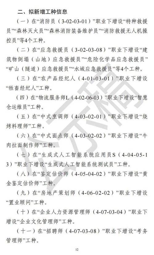 42个新工种亮相-17个新职业和42个新工种亮相