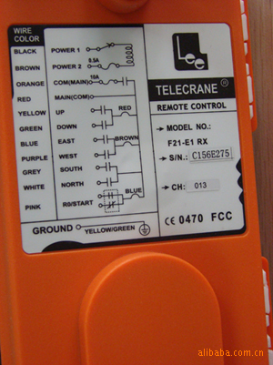 [telecrane官网]telecrane遥控器接线