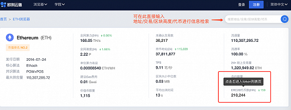 以太坊数据查询-以太坊查询交易查询