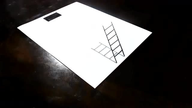 如何在纸上画梯子-手工纸梯子怎么做教程