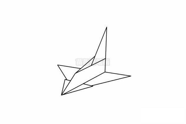 纸飞机简笔画向左飞-简笔画纸飞机的画法步骤